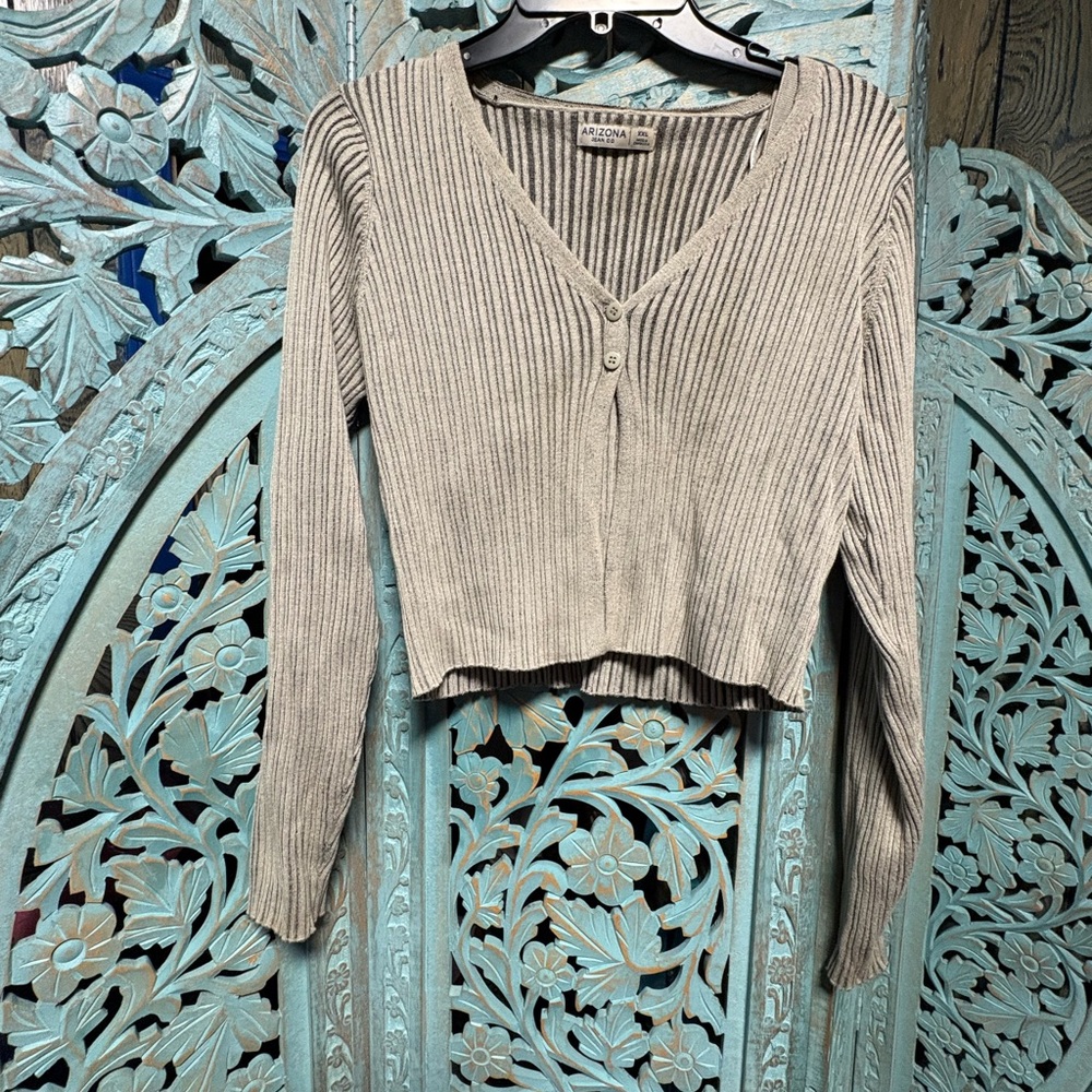 Arizona Jean Company Gray Ribbed Set